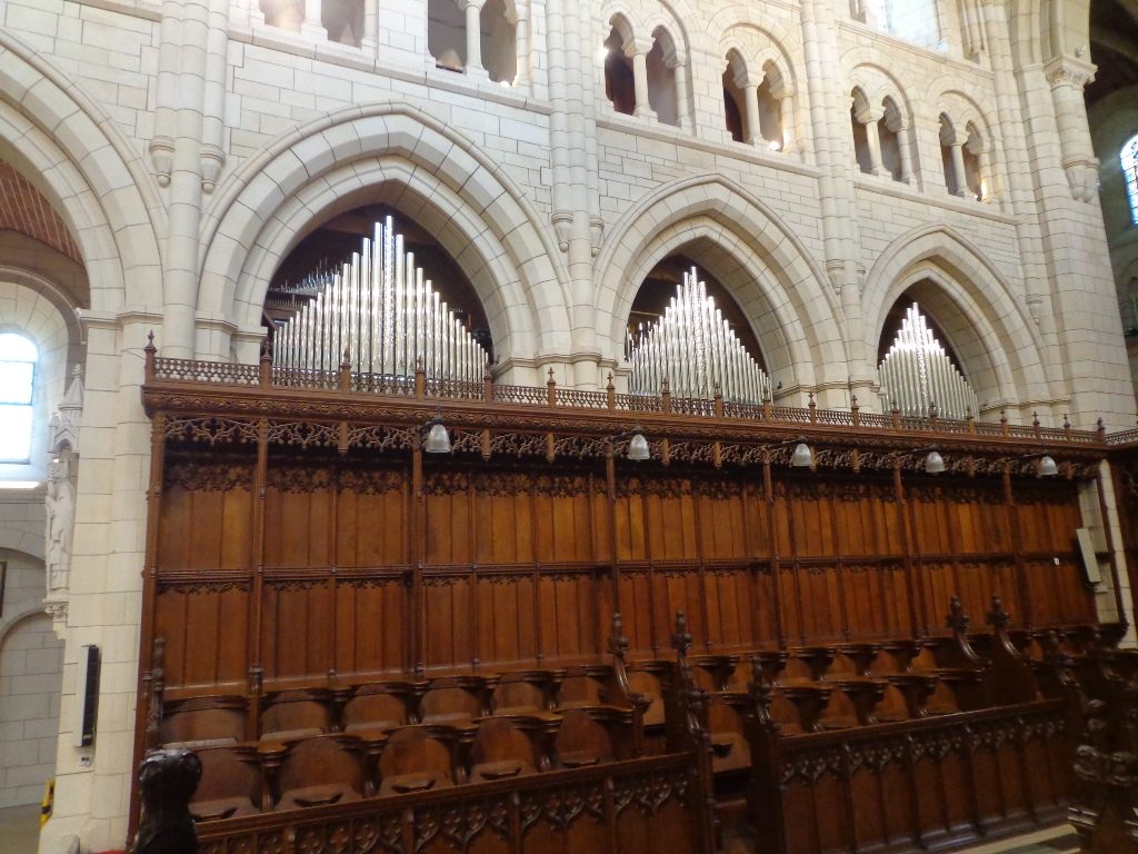 A view of the North side facades over the Quire stalls